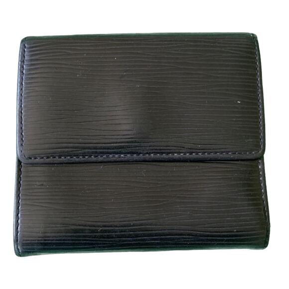 Louis Vuitton Vintage Black Epi Bi Folding Wallet - Picture 2 of 8